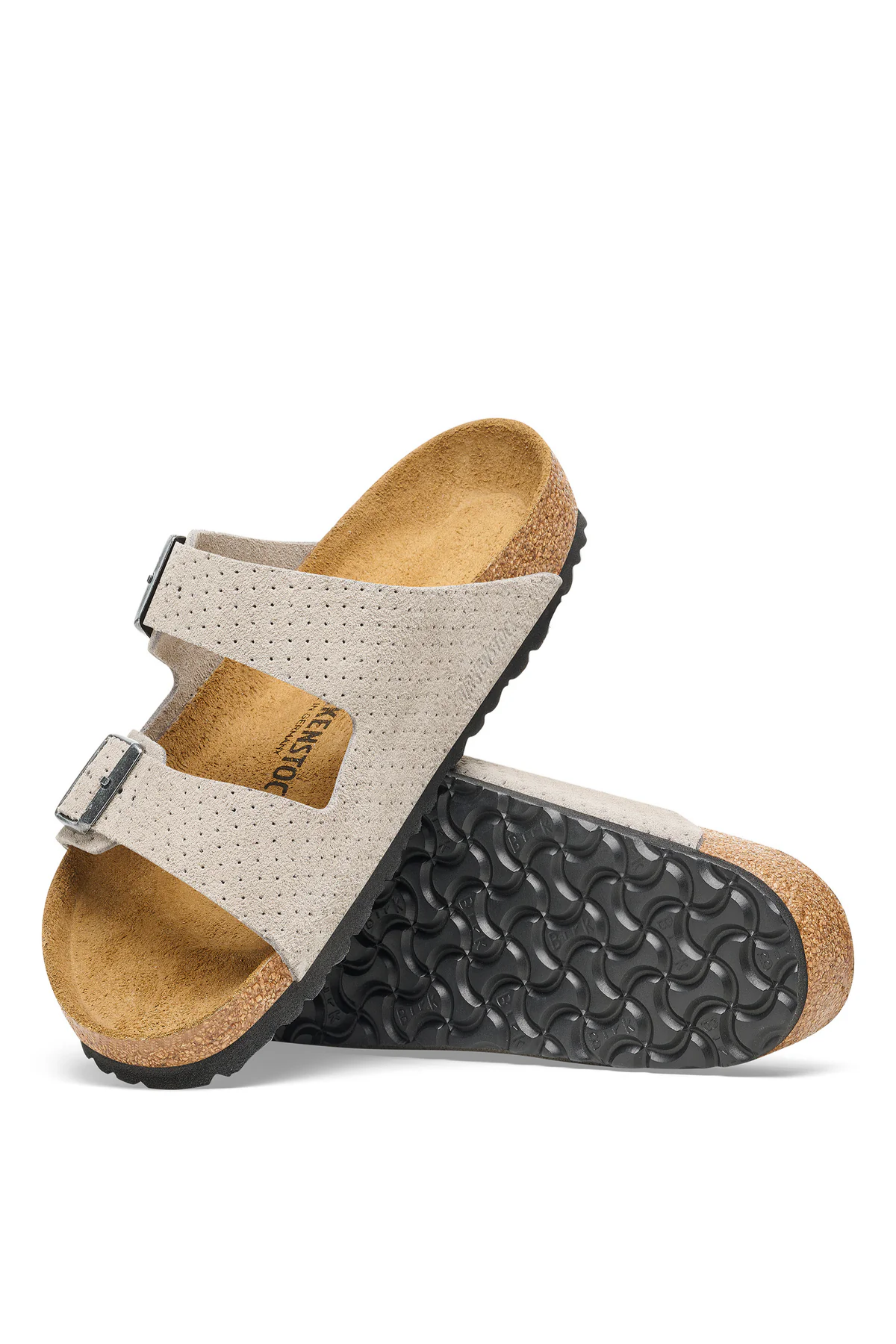 Arizona Stone Coin Embossed Suede Leather Regular
