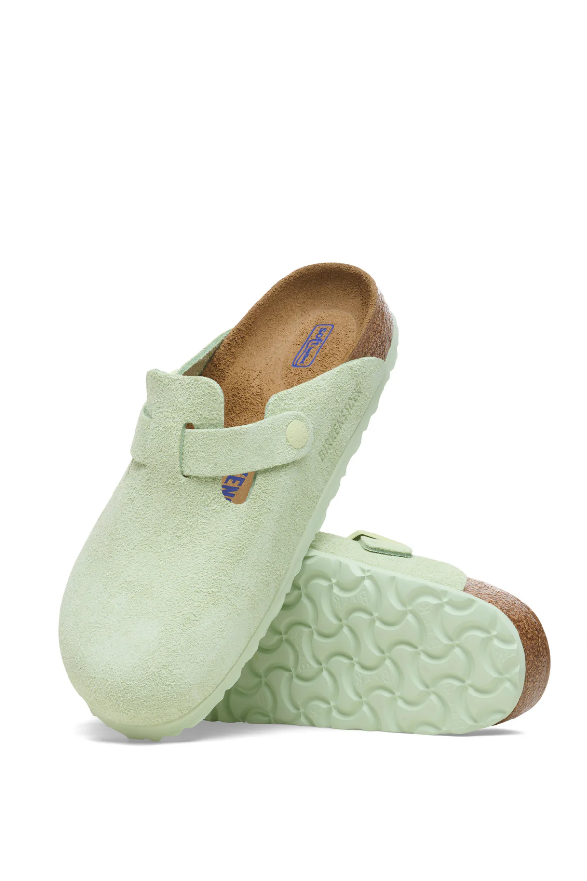 Boston Sfb Faded Lime Suede Leather Narrow