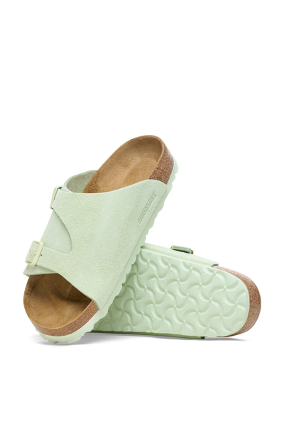 Zurich Faded Lime Suede Leather Regular