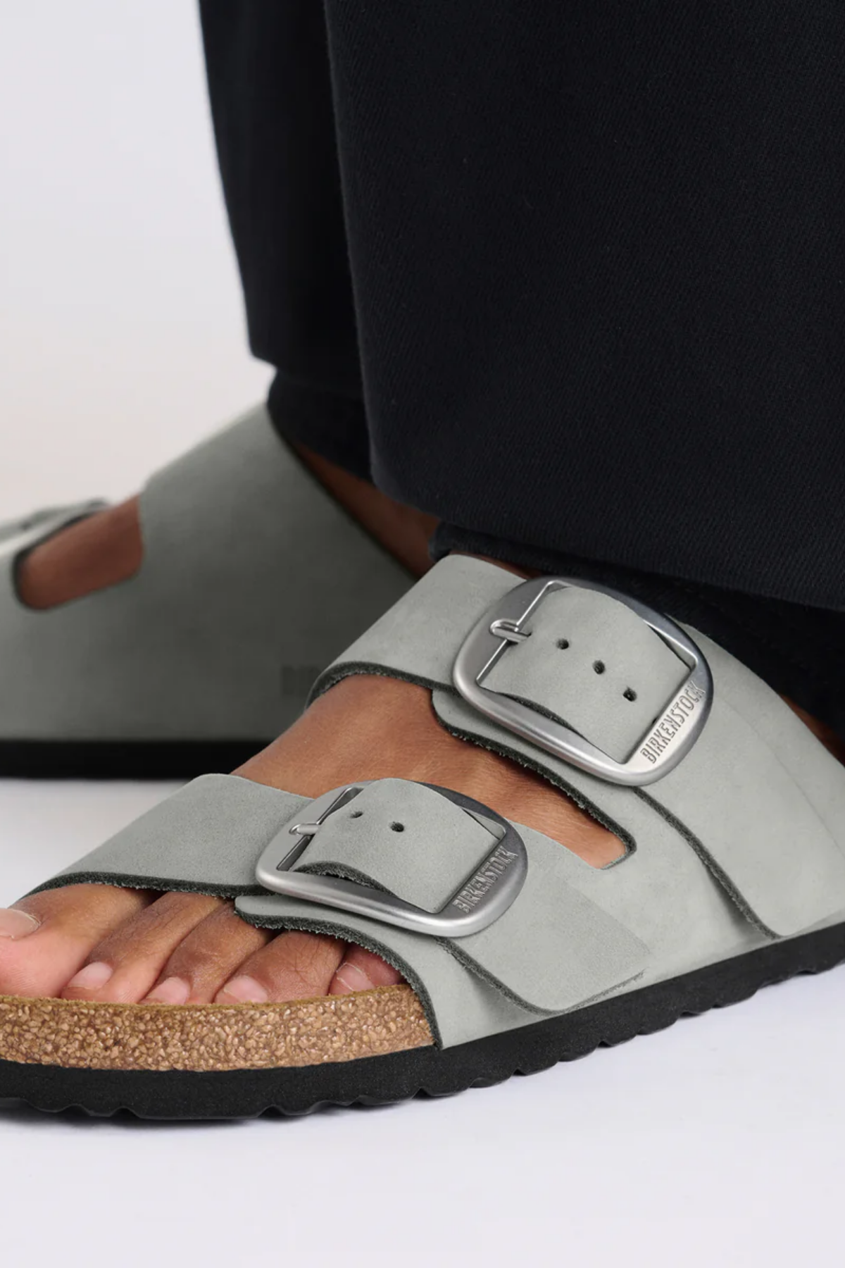 Arizona Big Buckle Pure Sage Nubuck Leather Regular