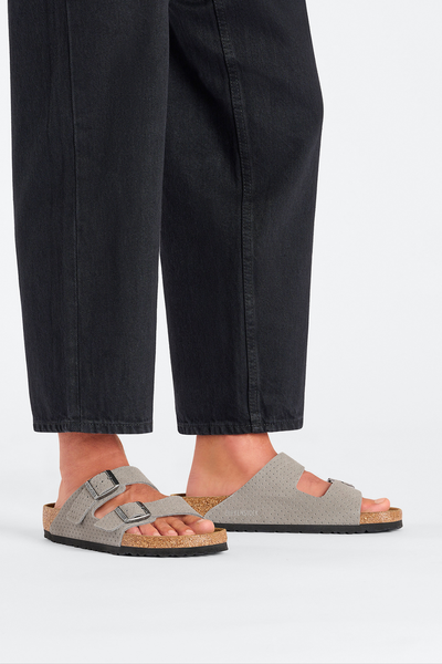Arizona Stone Coin Embossed Suede Leather Regular
