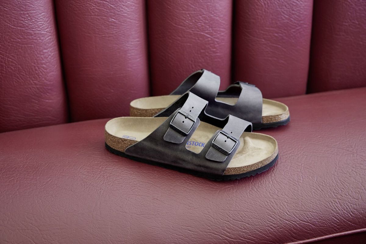 Arizona Soft Footbed Iron Grey Oiled Leather