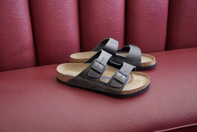 Arizona Soft Footbed Iron Grey Oiled Leather