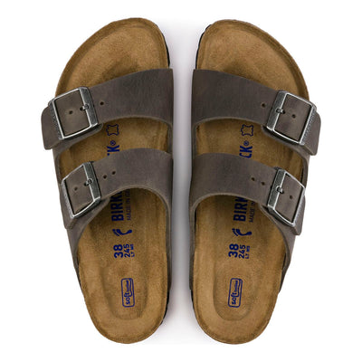 Arizona Soft Footbed Iron Grey Oiled Leather