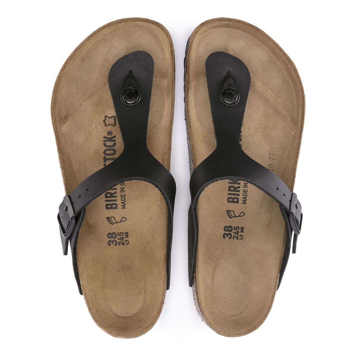 Birkenstock Gizeh Birko-Flor in Black