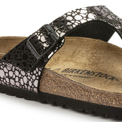 Birkenstock Gizeh Birko-Flor in Metallic Black