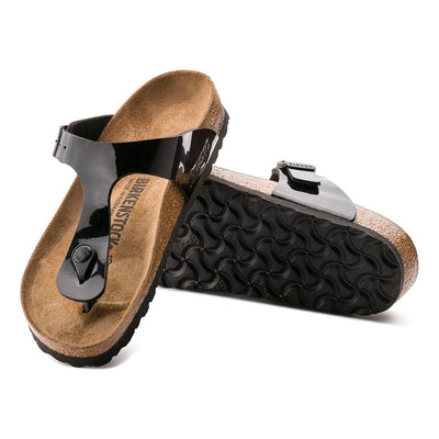 Birkenstock Gizeh Birko-Flor in Black Patent