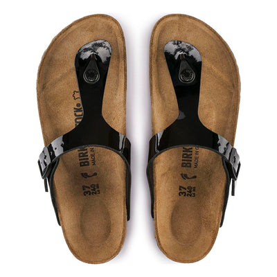 Birkenstock Gizeh Birko-Flor in Black Patent