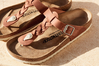 Gizeh Braided Oiled Leather in Cognac
