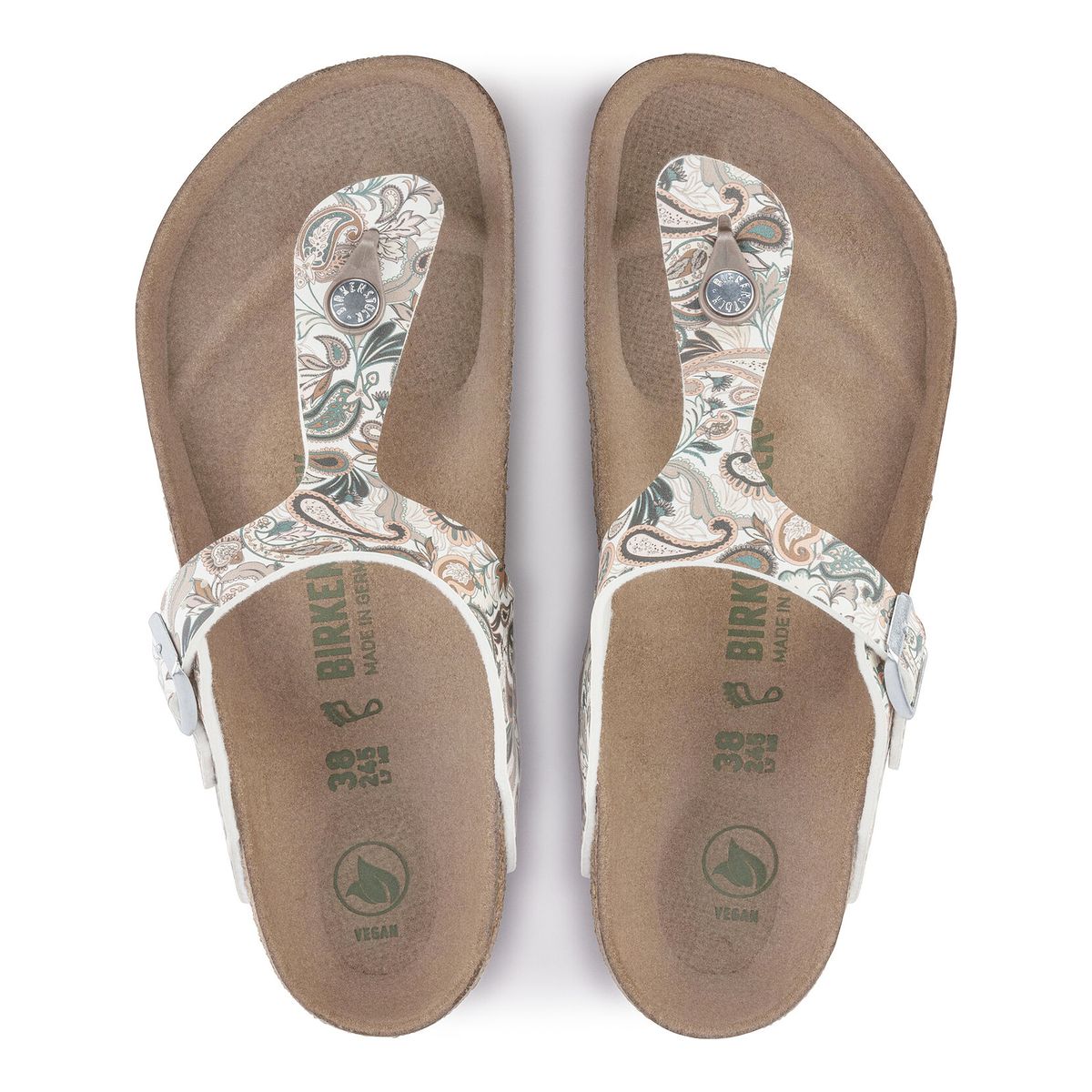 Birkenstock Gizeh Vegan White Floral