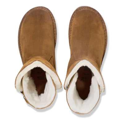 Birkenstock Uppsala Pull On Shearling Boot in Dark Tea