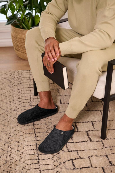 Birkenstock Men's Zermatt Shearling in Black
