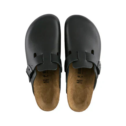 Boston Black Smooth Leather