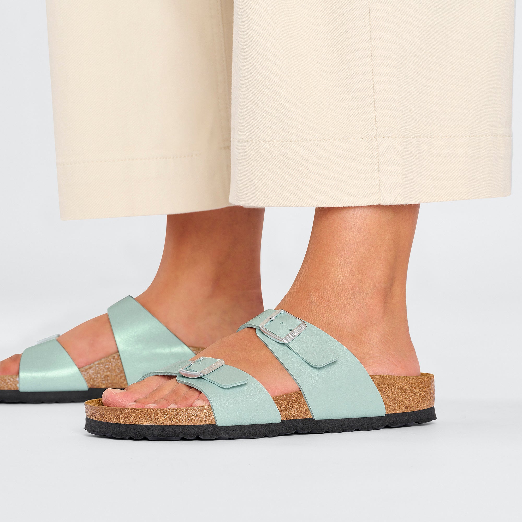 Sydney Graceful Surf Green Birko-flor Narrow